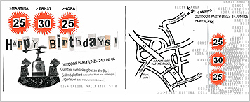 flyer for birthday party by heike kastler