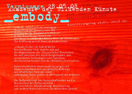 flyer for exhibition by heike kastler