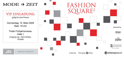 vip invitation for fashion show / design for invitation - fashion square by heike kastler