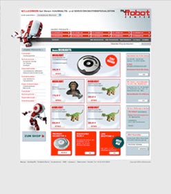 my robotcenter 1 / design for webpages - layout for webpage by heike kastler