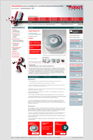 my robotcenter 2 / design for webpages - layout for webpage by heike kastler